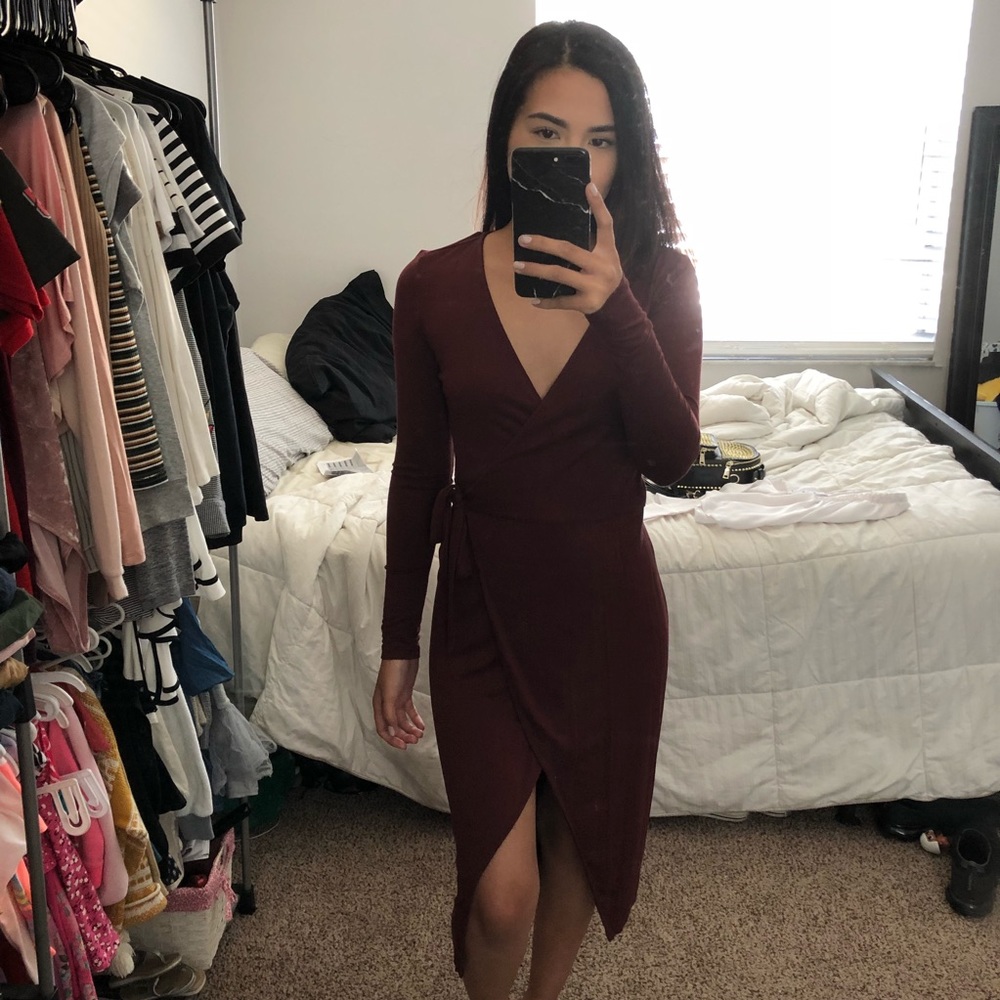Maroon dress
